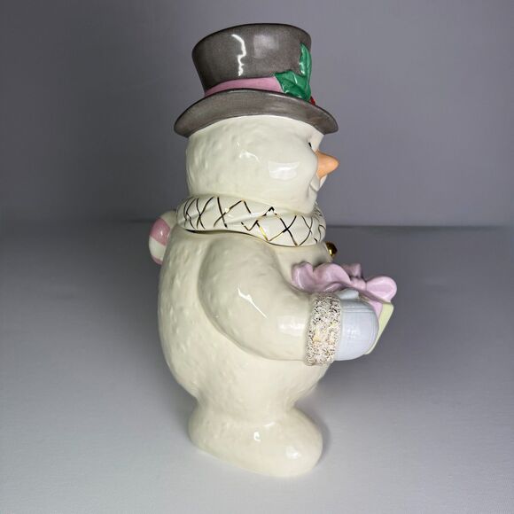 Lenox The Snowman Cookie Jar 2000 Vintage Mint Condit Original Packaging 12 In. - Picture 3 of 15